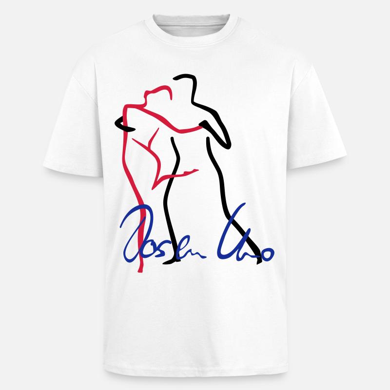 Tango-1 - Oversized Heavyweight Unisex T-Shirt - Weiß