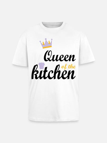 cuisine - T-shirt unisexe oversize épais - blanc