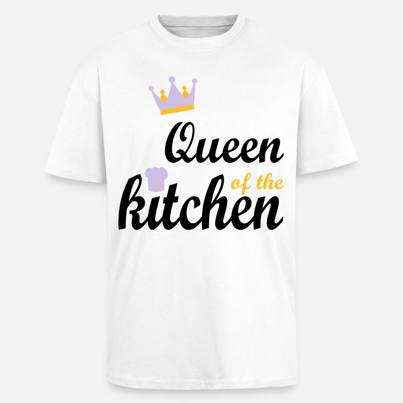 cuisine - T-shirt unisexe oversize épais - blanc