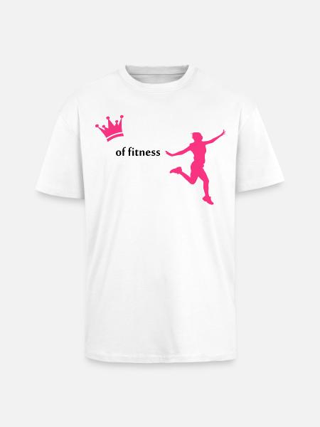 fitness - Unisex Oversized Heavyweight T-shirt - white