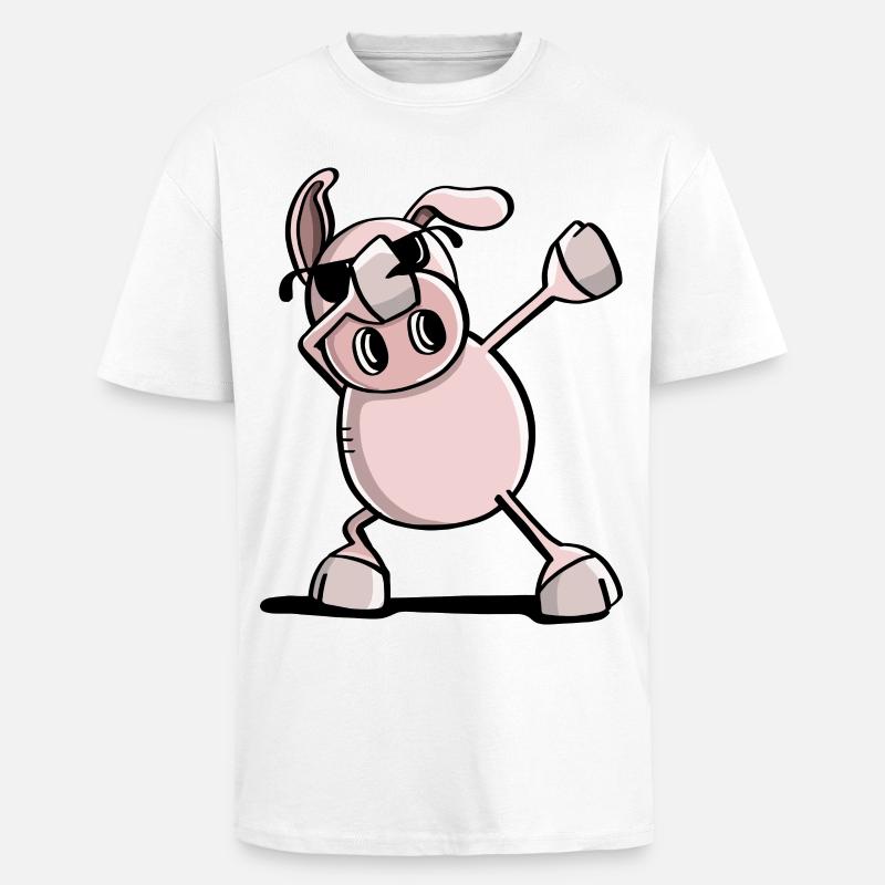 Cool Ising Dance Wutz - duppe gris - Trend - Unisex oversized heavyweight t-shirt - hvid