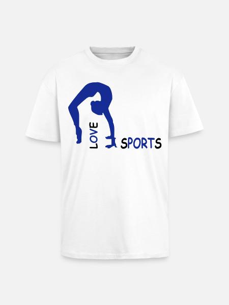 sports - Unisex Oversized Heavyweight T-shirt - white