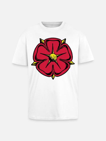 Lippy rose - Unisex Oversized Heavyweight T-shirt - white