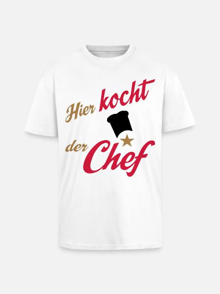 kochen - Oversized Heavyweight Unisex T-Shirt - Weiß