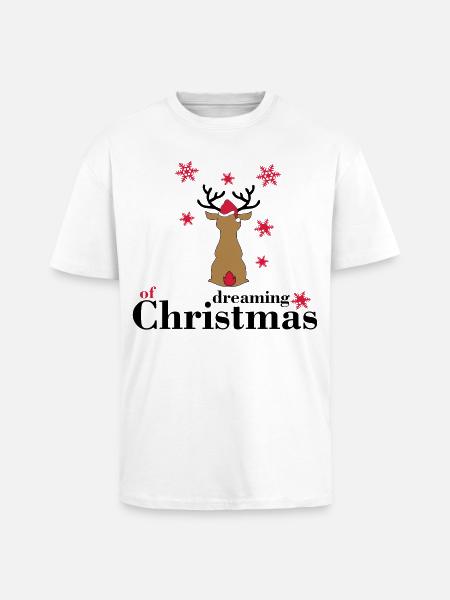 weihnachten - Oversized Heavyweight Unisex T-Shirt - Weiß