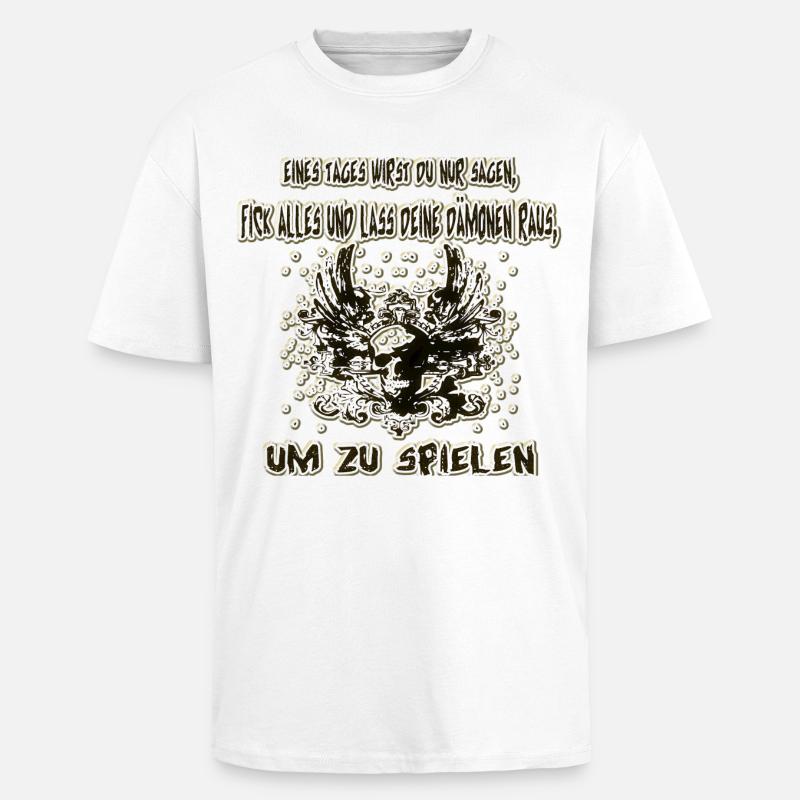 Dämon raus lassen - Oversized Heavyweight Unisex T-Shirt - Weiß
