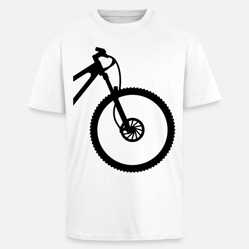 VTT front - T-shirt unisexe oversize épais - blanc