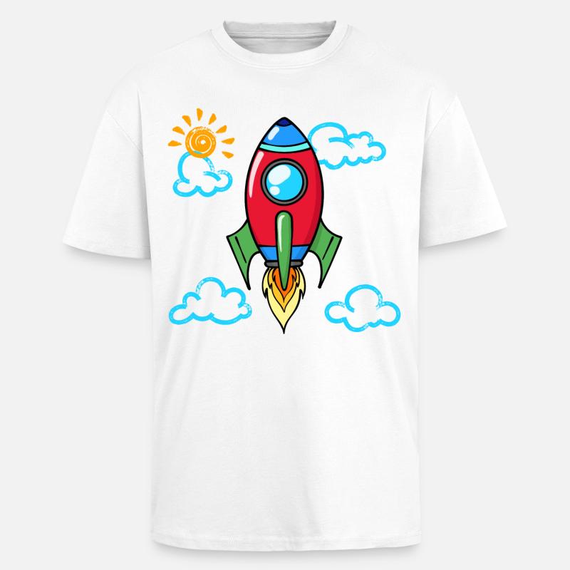 Début de l’école Lancement de l’école - T-shirt unisexe oversize épais - blanc