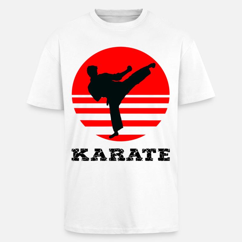 Karate - Oversized Heavyweight Unisex T-Shirt - Weiß