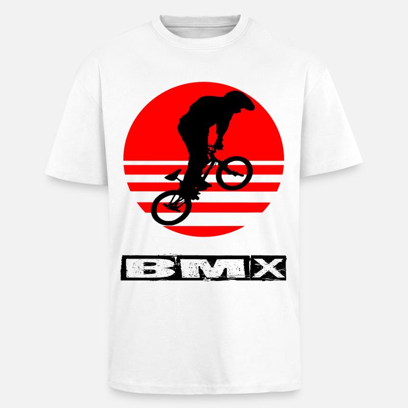 BMX - T-shirt unisexe oversize épais - blanc