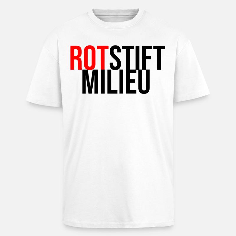 Rotstiftmillieu Lehrer - Oversized Heavyweight Unisex T-Shirt - Weiß