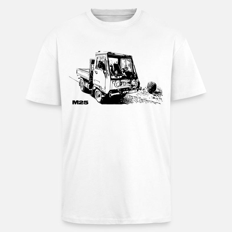 Multicar - Oversized Heavyweight Unisex T-Shirt - Weiß