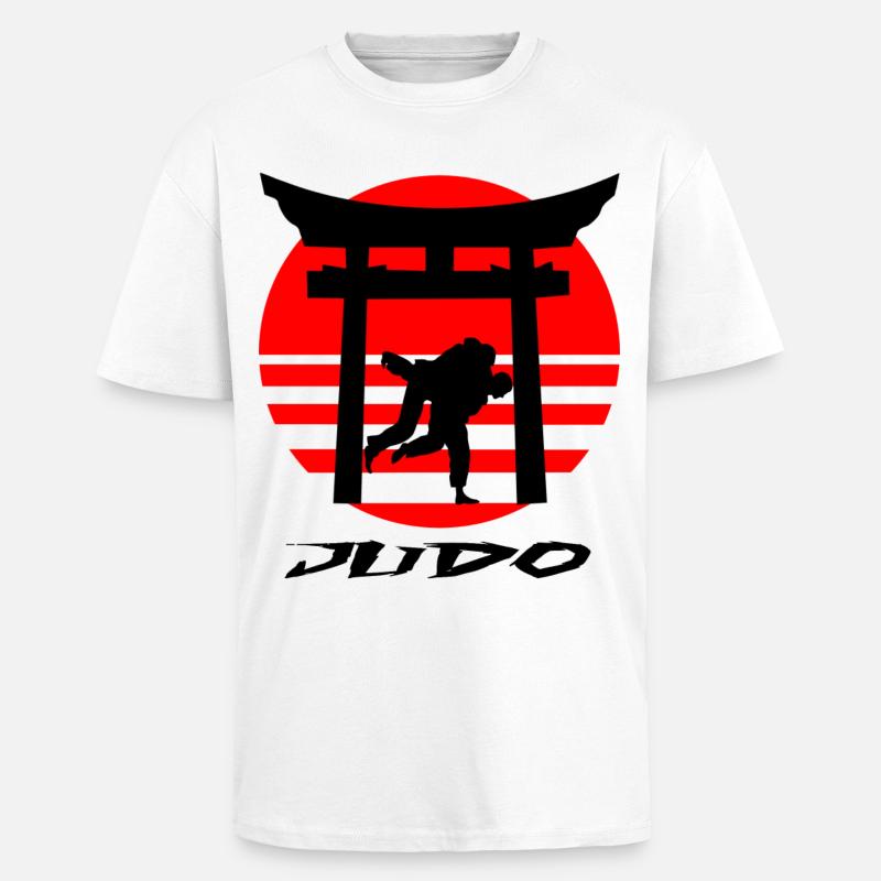 Judo - T-shirt unisexe oversize épais - blanc