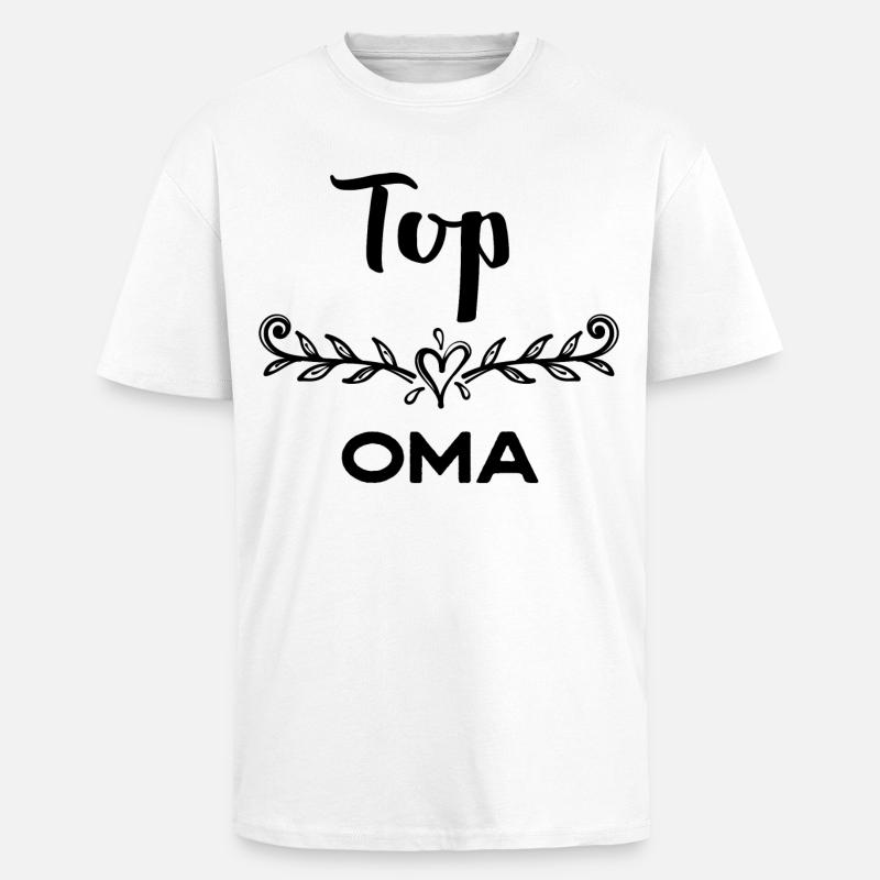 Oma Statement Großmutter Gratulation Superoma - Oversized Heavyweight Unisex T-Shirt - Weiß