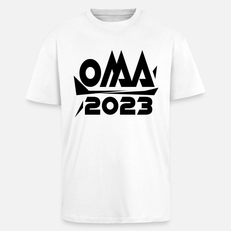 Großmutter 2023 - Oma Geschenk - Oversized Heavyweight Unisex T-Shirt - Weiß