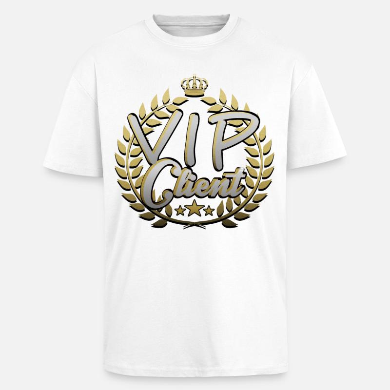 VIP Client - Oversized Heavyweight Unisex T-Shirt - Weiß