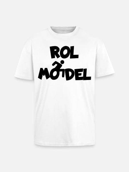 Jeder Rollstuhlfahrer ist ein Vorbild # - Oversized Heavyweight Unisex T-Shirt - Weiß