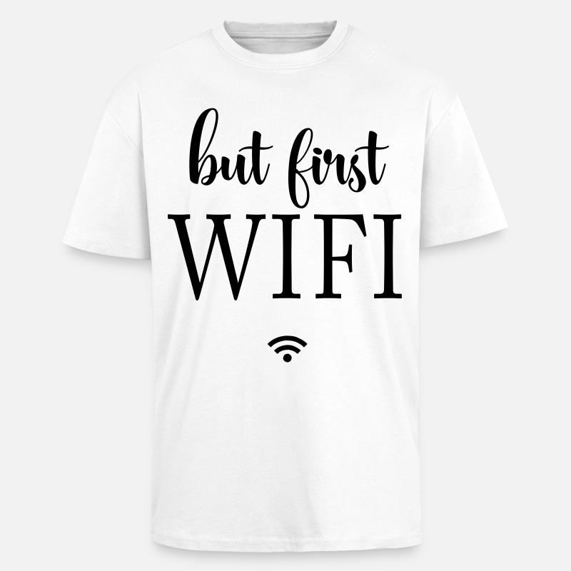 Schwarze Flächen Minimaldesign - Oversized Heavyweight Unisex T-Shirt - Weiß