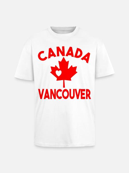 Kanada Vancouver - Oversized Heavyweight Unisex T-Shirt - Weiß