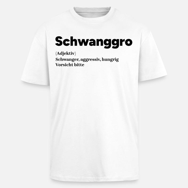 Schwangerschaft Schwanger Mutter Statement Eltern - Oversized Heavyweight Unisex T-Shirt - Weiß