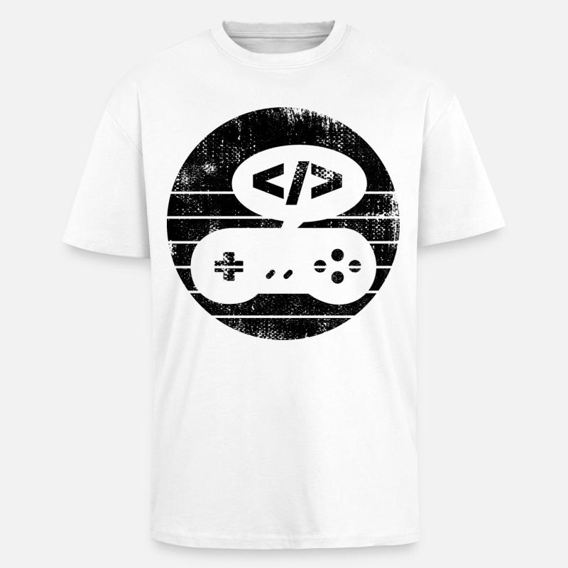 Video Game Programmer - Unisex Oversized Heavyweight T-shirt - white