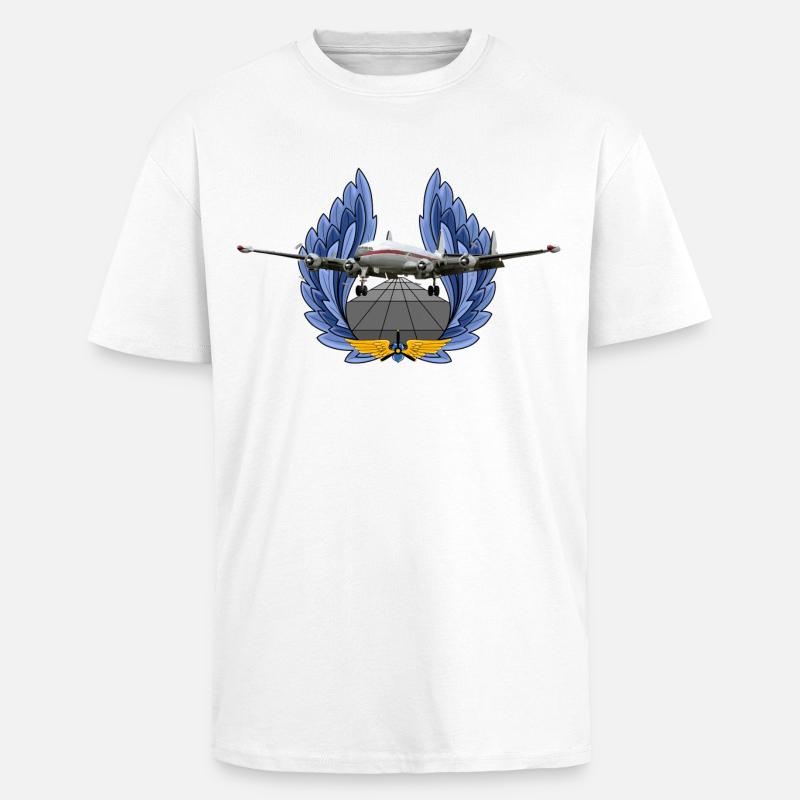 Super Constellation - Oversized Heavyweight Unisex T-Shirt - Weiß