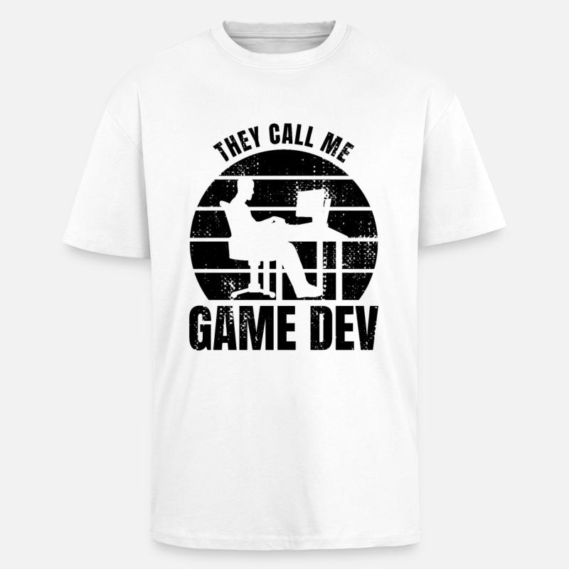 Game Developer - Unisex Oversized Heavyweight T-shirt - white