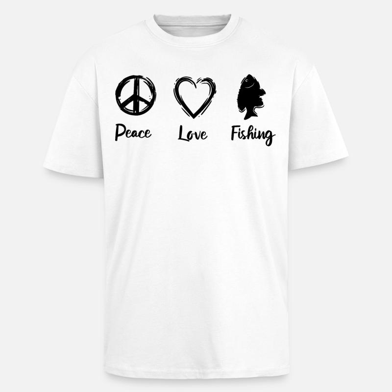 Fischer Routine - Oversized Heavyweight Unisex T-Shirt - Weiß