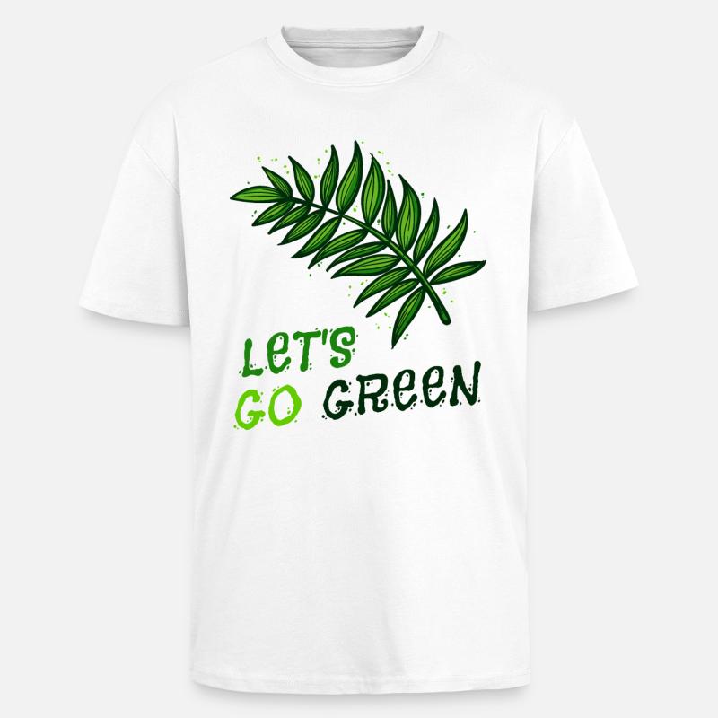 Environment Environmentalist Statement Eco-friendly - Unisex Oversized Heavyweight T-shirt - white