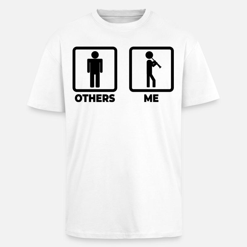 Klarinette Zeitplan - Oversized Heavyweight Unisex T-Shirt - Weiß