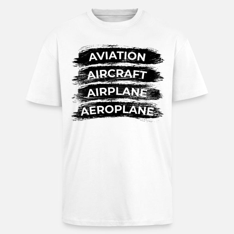 Plan Spotter Routine - Unisex Oversized Heavyweight T-shirt - white