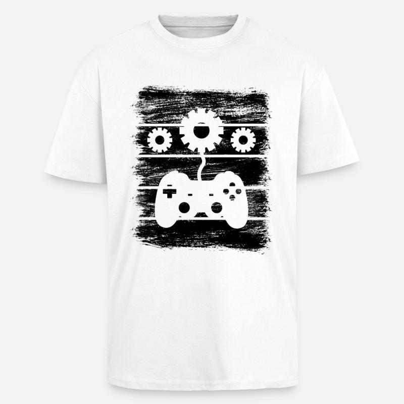 Game Developer - Unisex Oversized Heavyweight T-shirt - white