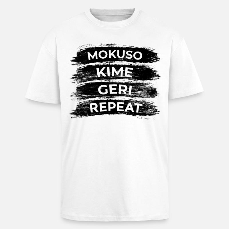 Karate Techniques - Unisex Oversized Heavyweight T-shirt - white