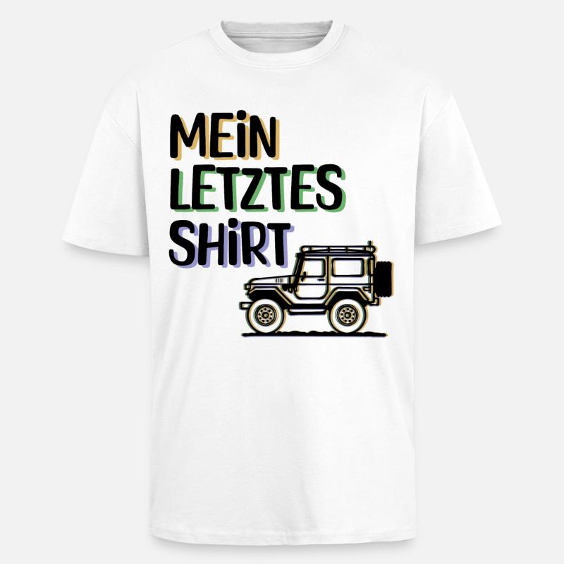 Wanderer Camping Statement Campingplatz Ferien - Oversized Heavyweight Unisex T-Shirt - Weiß