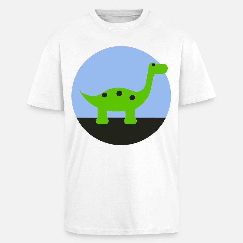 Dino - Unisex Oversized Heavyweight T-shirt - white