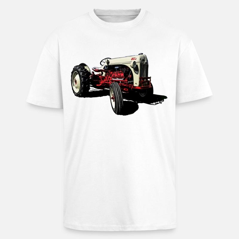 Oldtimer Traktor 8N - Oversized Heavyweight Unisex T-Shirt - Weiß