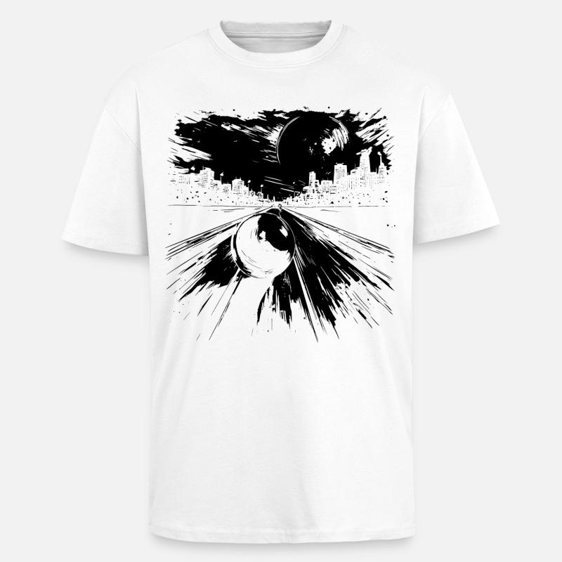 Bowling - Oversized Heavyweight Unisex T-Shirt - Weiß