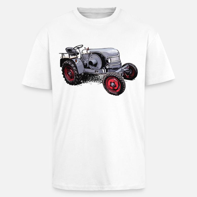 Oldtimer Traktor Kramer K12 - Oversized Heavyweight Unisex T-Shirt - Weiß