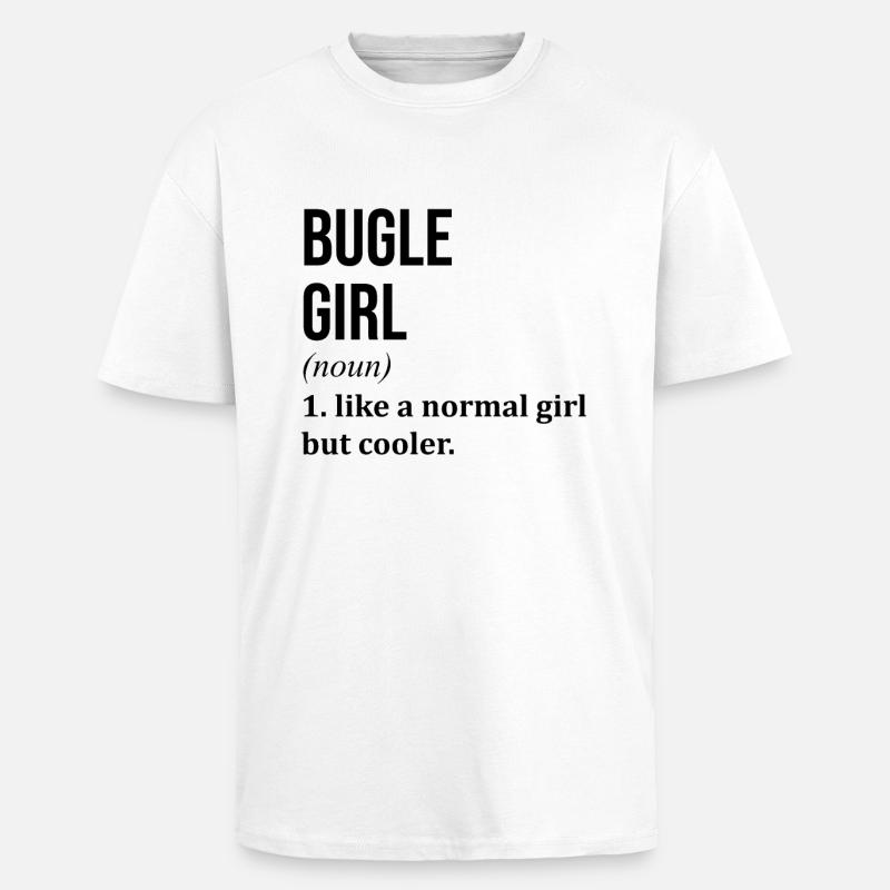 Bugle - T-shirt unisexe oversize épais - blanc