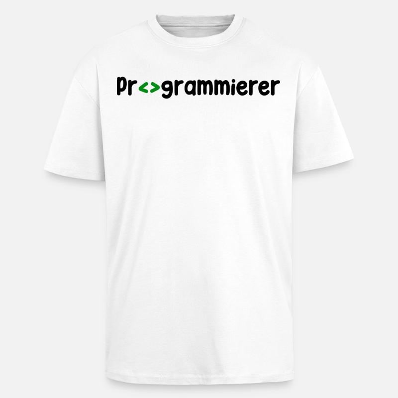 Programmierer Developer Webentwickler Skripting - Oversized Heavyweight Unisex T-Shirt - Weiß