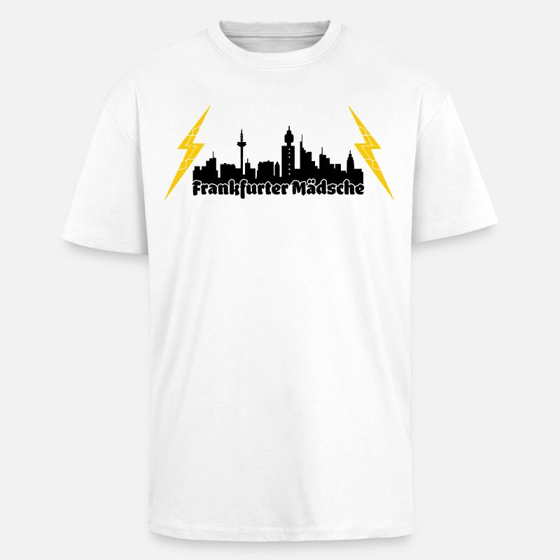 Frankfurter Maedsche ffm skyline - Oversized Heavyweight Unisex T-Shirt - Weiß