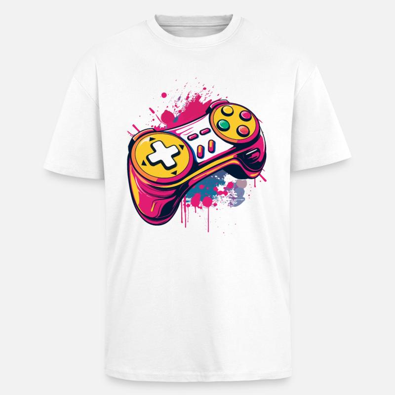 Gaming Controller - Oversized Heavyweight Unisex T-Shirt - Weiß