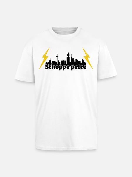 Schoppe petze ffm skyline - Oversized Heavyweight Unisex T-Shirt - Weiß