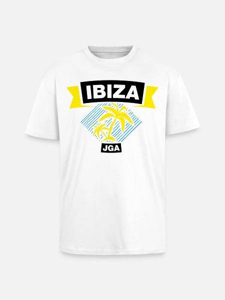 IBIZA Bachelor Party Crew - Unisex Oversized Heavyweight T-shirt - white