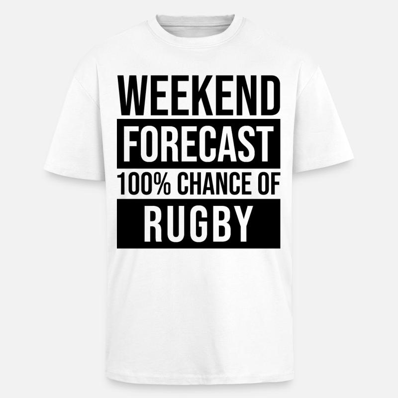 Rugby - Unisex Oversized Heavyweight T-shirt - white