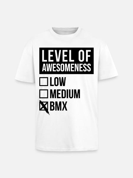 BMX BMX BMX - Unisex Oversized Heavyweight T-shirt - white
