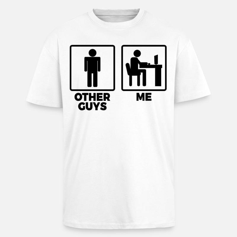 Other programmers and me - Unisex Oversized Heavyweight T-shirt - white