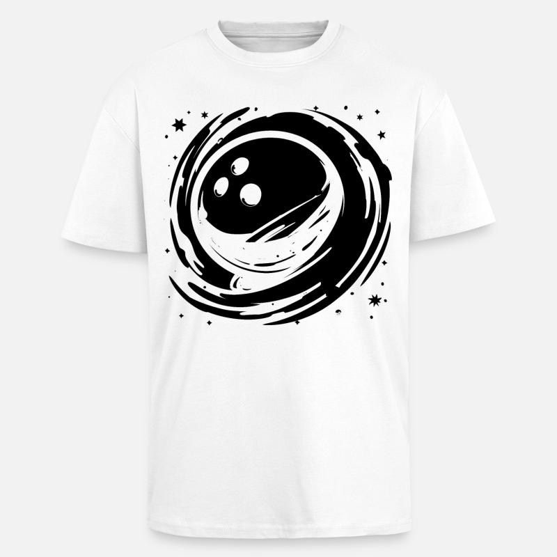 Bowling Graphics - Unisex Oversized Heavyweight T-shirt - white