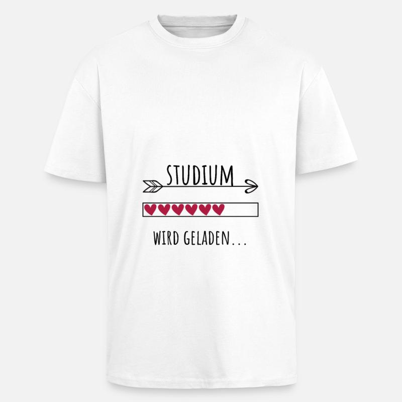 Studium Personalisierter Beruf Mädchen - Oversized Heavyweight Unisex T-Shirt - Weiß