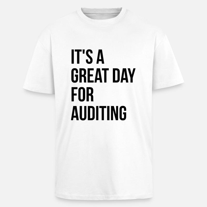 Auditing - Unisex Oversized Heavyweight T-shirt - white